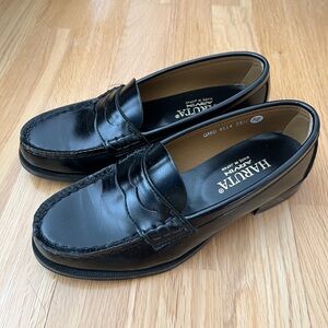 Haruta Japan Black Penny Loafers Women’s Size 7